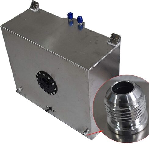 WFLNHB Fuel Cell Tank 20 Gallon Lightweight Polished Aluminum Race Drift w/Level Sender Square Transfer Tank Aluminum 80L Street Drift Strip Fuel Cell Tank in Saudi Arabia