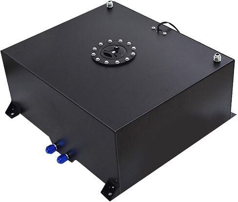 GXYWADY 20 Gallon Race Drift Fuel Cell Cap Tank Aluminum Black + Level Sender Black in Saudi Arabia