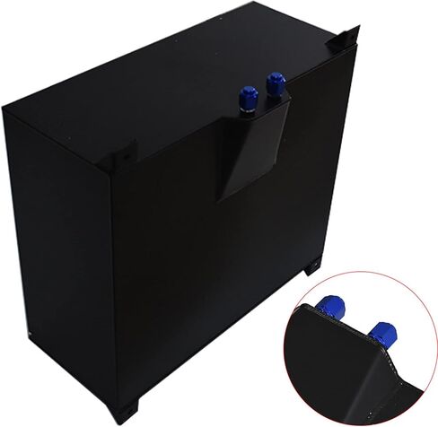 GXYWADY 20 Gallon Race Drift Fuel Cell Cap Tank Aluminum Black + Level Sender Black in Saudi Arabia