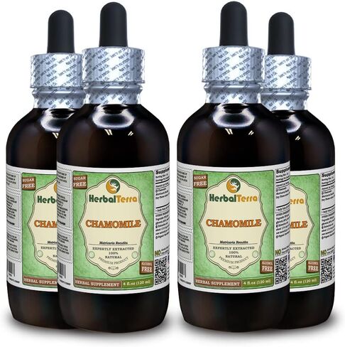 Chamomile (Matricaria Recutita) Tincture, Organic Dried Flowers Liquid Extract 2 oz in Saudi Arabia