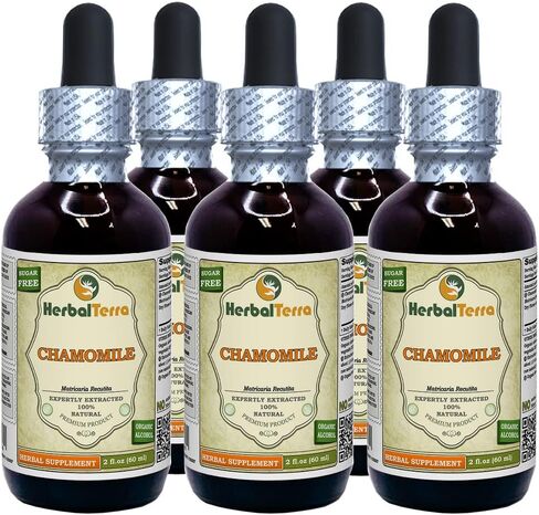 Chamomile (Matricaria Recutita) Tincture, Organic Dried Flowers Liquid Extract 2 oz in Saudi Arabia