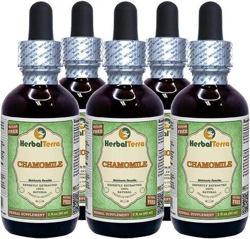 Chamomile (Matricaria Recutita) Tincture, Organic Dried Flowers Liquid Extract 2 oz in Saudi Arabia