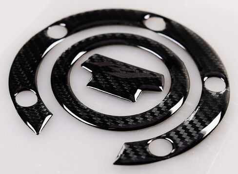 REVSOSTAR 5D Real Carbon, Motorcycle Gas Tank Protector, Grey Tank Pad Sticker, Tank Cap, Fuel Cap Decal, Triple Tree Front End Upper for R1, 3 Pcs Per Set in Saudi Arabia