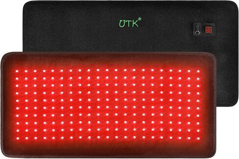 UTK Red Light Therapy for Body, Large Infrared Light Therapy Pad for Deeper Tissue, 24" x 12" Size, 4-Chips-in-1 LEDs with Pulse Mode for Back, Shoulder & Knee in Saudi Arabia