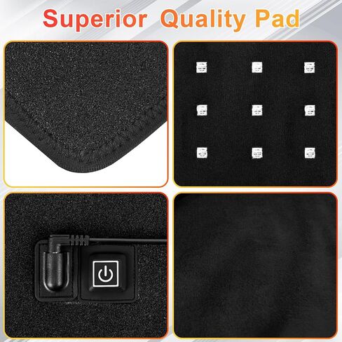 UTK Red Light Therapy for Body, Large Infrared Light Therapy Pad for Deeper Tissue, 24" x 12" Size, 4-Chips-in-1 LEDs with Pulse Mode for Back, Shoulder & Knee in Saudi Arabia