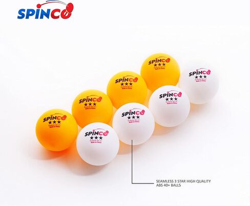 Carbon Pro Ping Pong Paddle Set of 4 | 2 Layer Carbon Blade with 5 ply Wood | Eight 3-Star Premium 40 + ABS Balls | Beautiful Storage Case. in Saudi Arabia
