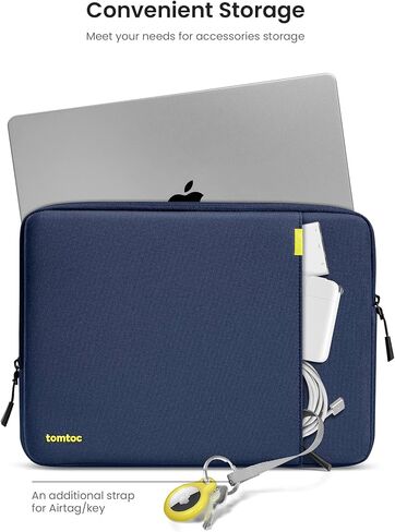 مجموعة حقيبة كمبيوتر محمول واقية من Tomtoc 360 لجهاز MacBook Pro M3/M2/M1 الجديد بحجم 14 بوصة Pro/Max A2992 A2918 A2779 A2442 2023-2021، حقيبة MacBook مقاومة للماء ومضادة للصدمات مع حقيبة ملحقات منظمة in Saudi Arabia