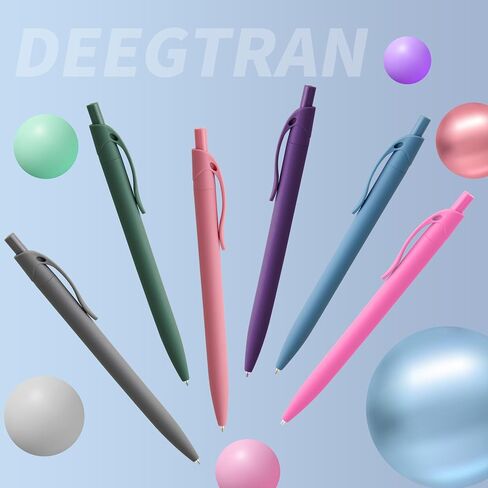 مجموعة أقلام deegtran، 50 عبوة من أقلام النقر السوداء التي لا تنزف، أقلام حبر جاف قابلة للسحب بالجملة، أقلام ذات نقطة متوسطة، أقلام حبر ناعمة، حبر أسود 1.0 مم in Kuwait