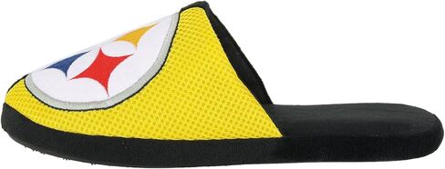 FOCO Men's NFL Team Logo Staycation Plush House Shoes Slide Slippers in Saudi Arabia
