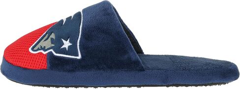 FOCO Men's NFL Team Logo Staycation Plush House Shoes Slide Slippers in Saudi Arabia