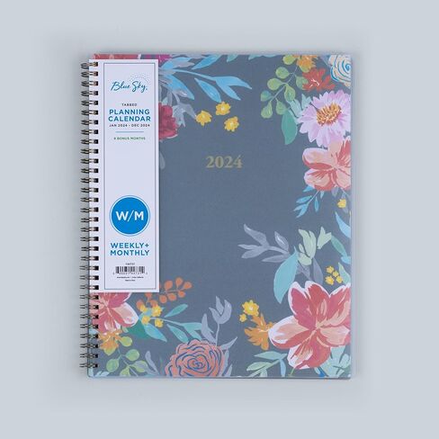 مخطط أسبوعي وشهري من Blue Sky 2024، يناير - ديسمبر، 8.5 بوصة × 11 بوصة، غطاء متجمد، Wirebound، Sophie (144731) in Kuwait