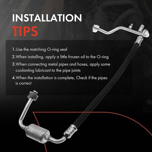 A-Premium A/C Discharge Line Hose Assembly Compatible with Ford Mustang 2015-2020 5.0L 5.2L Naturally Aspirated, Compressor to Condenser in Saudi Arabia