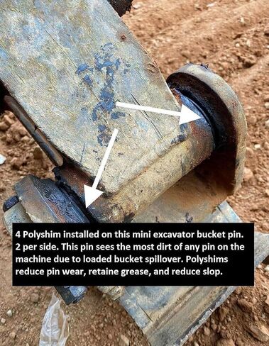 8 قطعة دبوس دلو شيم 90 مللي متر × 5 مللي متر قابل للفصل لكوماتسو هيتاشي فولفو JCB حفارة انزلاقية التوجيه in Kuwait