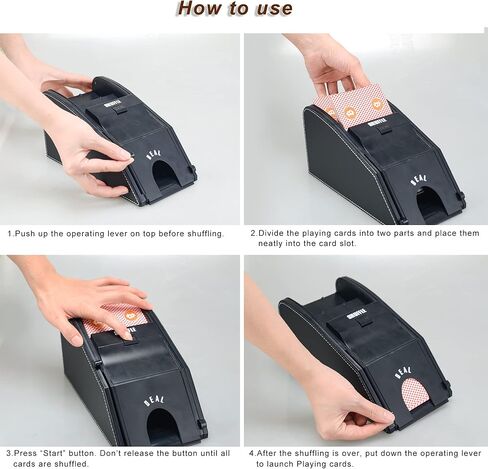 High Eagle Automatic Card Shuffler 2 in 1 Professional Shuffle Deal Machine Electric Casino Shuffling Machine Great for Home Tournament Use in Kuwait