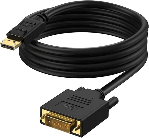 CableCreation DisplayPort إلى كابل DVI 6FT، كابل DVI إلى DP، DVI إلى محول DisplayPort ذكر إلى ذكر، 1080P 60 هرتز Full HD مطلي بالذهب DVI إلى كابل DisplayPort 6 أقدام in Saudi Arabia
