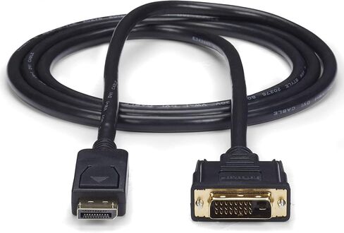 StarTech.com 6ft (1.8m) كابل DisplayPort إلى DVI - فيديو 1080p - كابل محول DisplayPort إلى DVI - وصلة واحدة لتحويل DP إلى DVI-D - كابل شاشة DP إلى DVI - موصل DP مغلق (DP2DVI2MM6) in Saudi Arabia