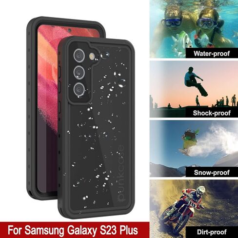 حافظة Punkcase مصممة لهاتف Galaxy S23 Plus مقاومة للماء [سلسلة StudStar] [مقاس نحيف] [معتمد IP68] [مقاوم للصدمات] [مقاوم للأوساخ] [مقاوم للثلج] غطاء حماية لهاتف Galaxy S23 Plus 5G (6.6 بوصات) (2023) [أزرق مخضر] in Kuwait