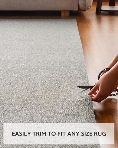 2x3 Double Sided Non Slip Rug Pad Gripper - 1/4" Thick Felt Mat Carpet Padding for Runner Rugs and Hardwood Floors, Non Skid Under Rug Pads Safe for All Floors and Rugs in Saudi Arabia