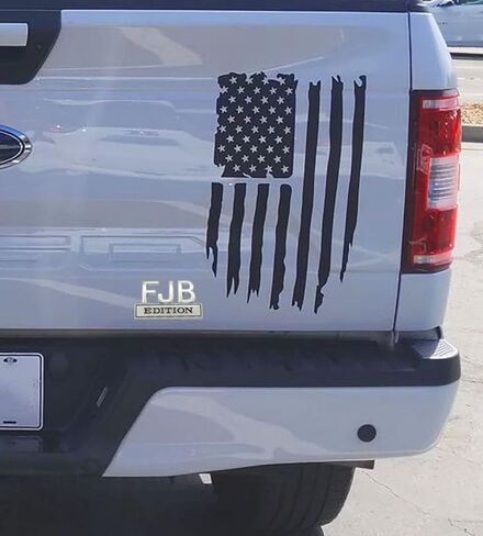 2 حزمة FJB Edition Emblem 3D Fender Badge صائق استبدال شاحنة السيارة للمركبات العالمية والسيارات والشاحنات وسيارات الدفع الرباعي كروم أسود in Kuwait