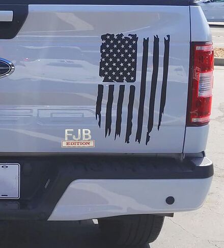 2 حزمة FJB Edition Emblem 3D Fender Badge صائق استبدال شاحنة السيارة للمركبات العالمية والسيارات والشاحنات وسيارات الدفع الرباعي كروم أسود in Saudi Arabia