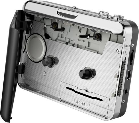 مشغل أشرطة كاسيت، مسجل جهاز Walkman المحمول، أشرطة إلى محول رقمي MP3 مع سماعة رأس، مشغل موسيقى صوت كاسيت قديم in Kuwait