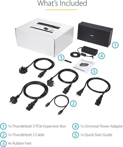 StarTech.com Thunderbolt 3 PCIe Expansion Chassis, External Enclosure W/Dual PCI Express Slots, PCIe Box for Laptops/Desktops/All-in-Ones, 8K/4K Output Via TB3/DP 1.4 (2TBT3-PCIE-ENCLOSURE) in Saudi Arabia