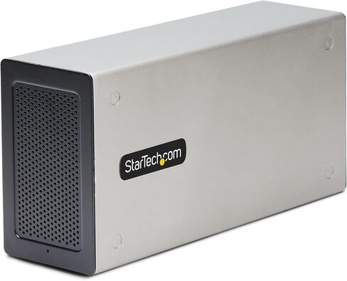 StarTech.com Thunderbolt 3 PCIe Expansion Chassis, External Enclosure W/Dual PCI Express Slots, PCIe Box for Laptops/Desktops/All-in-Ones, 8K/4K Output Via TB3/DP 1.4 (2TBT3-PCIE-ENCLOSURE) in Saudi Arabia