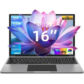 كمبيوتر محمول Jumper، أجهزة كمبيوتر محمولة Intel Quad Core CPU (حتى 3.4 جيجا)، شاشة 16 بوصة FHD IPS 1920x1200 (16:10)، 16 جيجا DDR5 512 جيجا SSD، 2.4G+5G WiFi، BT4.0، نظام تبريد، 4 مكبرات صوت ستيريو، كاميرا ويب عالية الدقة، USB3.0. in Kuwait