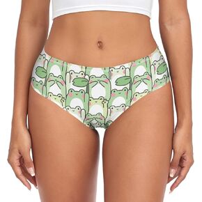Women's Underwear Brief Breathable Soft Fiber Knickers Funny Cartoon Pattern XS-XXL
