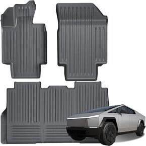 حصيرة سرير الشاحنة متوافقة مع تيسلا Cybertruck 2024 بطانة سرير البضائع، سجادة أرضية مناسبة لجميع الأحوال الجوية، ملحقات حماية TPE عالية التغطية in Kuwait