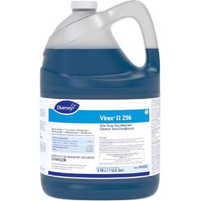VIREX Diversey II 256 04332. Disinfectant Cleaner and Deodorant, Hospital Grade Floor Cleaner with Mint Scent, Concentrate, 1-Gallon
