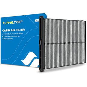 فلتر هواء كابينة PHILTOP ACF272 (CF10435)، بديل للسيارة S80 (2007-2016)، V70 (2008-2010)، XC70 (2008-2016) شاحنة LR2 (2008-2015)