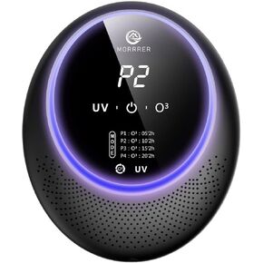Morrrer Ozone Machine Odor Removal for Home & Pets, Portable Ozone Generator with 10,000mAh Battery, 99% Odor Eliminator for Home, Smoke, Room Deodorizer for Pets, Closet, Toilet