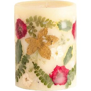 Rosy Rings Botanical Candle Red Currant Cranberry | Luxury Aromatherapy Long Lasting Candle Home Decor Gifts Notes of Lemon, Cranberry, Currant, Cedar, Ginger Aroma Burn Time 120 Hours 5.5" H
