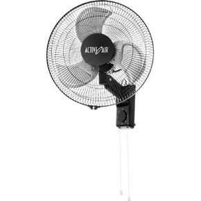 Hydrofarm Active Air ACFW16HDB 16-Inch 3-Speed Heavy-Duty Industrial Metal Wall Mountable Oscillating Tilting Fan, Black, 2 Pack