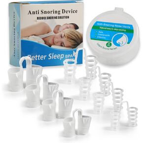 Anti Snoring Nose Vent Nasal Cones Nasal Dilator to Stop Snoring Effective Snore Stopper Anti Snoring Devices Easy to Use Snoring Solution(8PCS)