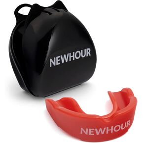 Sports Mouth Guard for Boxing, MMA, UFC, Muay Thai, Football, Lacrosse and Hockey - Men and Women Mouthguard for Adults, Youth and Kids with a Protective Breathable Case (Basil)