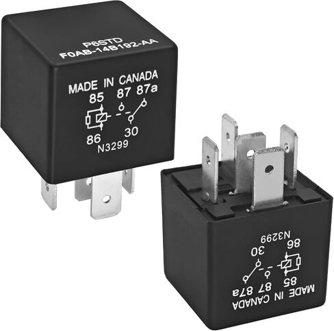 مرحل السيارات P6SDT FOAB-14B192-AA - 40A 12VDC 5-Pin، استبدال OEM F0AB-14B192-AA مرحل النظام الكهربائي لفورد in Saudi Arabia
