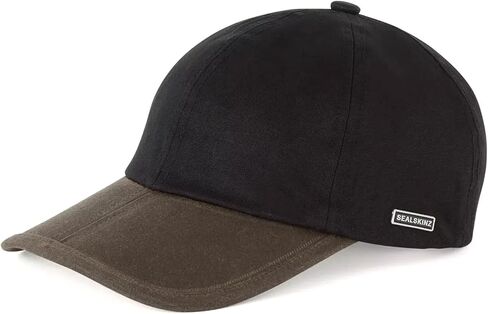 SEALSKINZ Standard Marham Waterproof Oiled Canvas Unisex Cap, Navy/Olive, One Size in Saudi Arabia