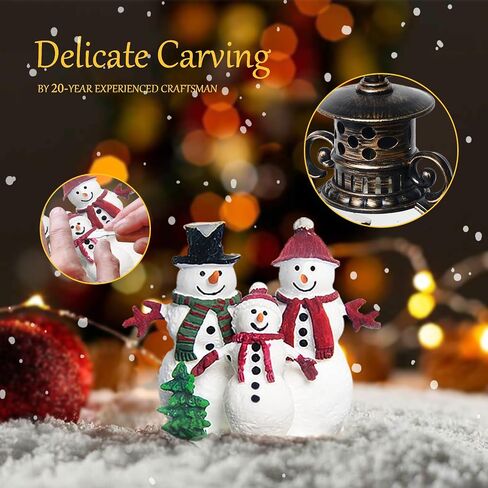 Christmas Snow Globes, Christmas Snow Lantern with 8 Songs, 6H Timer Battery & USB Powered Glitter Music Box for Christmas Table Decorations Home Decor in Kuwait