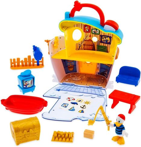 Disney Store Official Mickey Mouse Clubhouse Toys Play Set - Interactive Playhouse Junior Mickey Mouse Toys - Poseable Mickey & Pluto Figures, 13-Piece Set, Perfect for Toddlers in Saudi Arabia