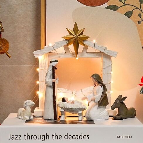 NEROSUN Praying Angel Figurine, 7 Inch Resin Angel Wing Praying Sculpture with Candle Holder, Guardian Angel Statue for Christmas Home Decor Ornament Women Gifts in Saudi Arabia
