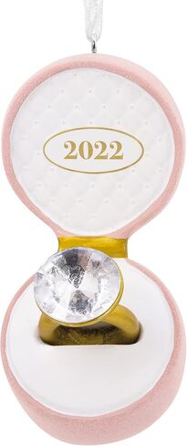 Hallmark Engagement Ring in Green Box 2024 Christmas Ornament in Saudi Arabia
