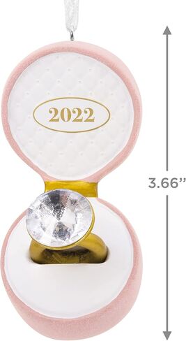 Hallmark Engagement Ring in Green Box 2024 Christmas Ornament in Saudi Arabia