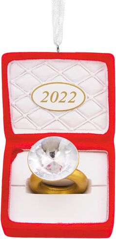 Hallmark Engagement Ring in Green Box 2024 Christmas Ornament in Saudi Arabia