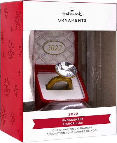 Hallmark Engagement Ring in Green Box 2024 Christmas Ornament in Saudi Arabia