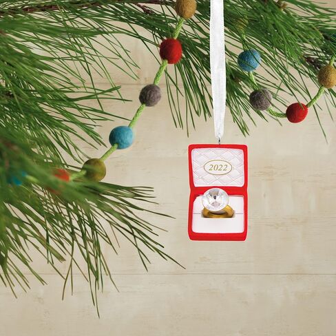 Hallmark Engagement Ring in Green Box 2024 Christmas Ornament in Saudi Arabia