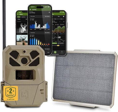 Moultrie Edge 2 Pro Cellular Trail Camera - Auto Connect Nationwide 4G LTE - On Demand 40MP Photo - 1440P Video with HD Audio - Ai False Trigger Elimination - 100 Ft Detection Range - No-Glow Flash in Kuwait