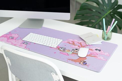 K Pop Kawaii Mouse Pad XXL 31.5" x 13.78" Non-Slip Rubber Base Mouse Pad, Gaming Mouse Pad, Keyboard Mouse Mat in Kuwait