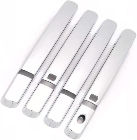 Toworldit 8pcs/Set ABS Exterior Door Handle Decoration Trim Cover Compatible with Infiniti G25 G37 2008-2013 (with Intelligent Sensing, Carbon Fiber Grain) in Kuwait